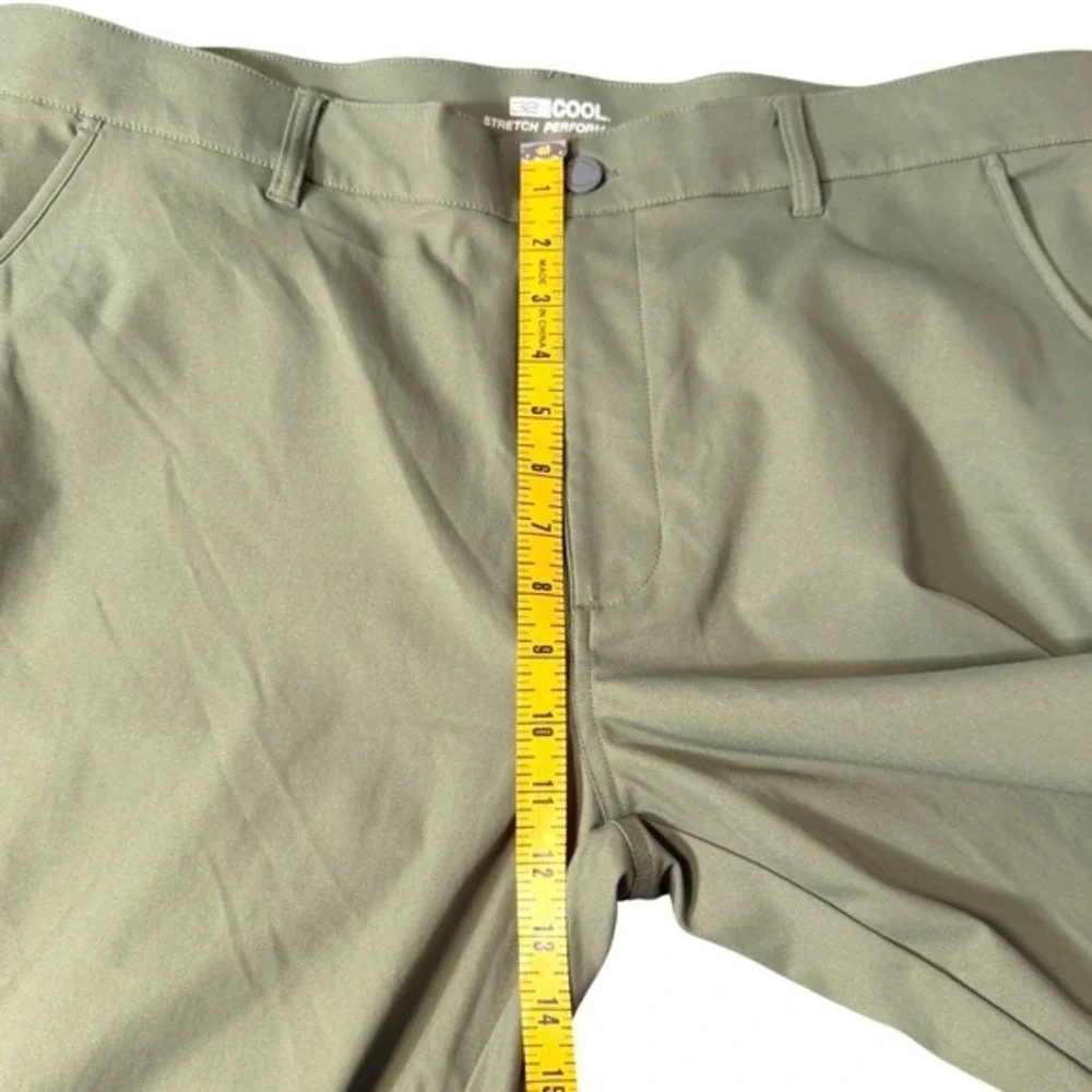 32 Degree Cool Stretch Performance Pants Mens Size 38x29 Green Golf Athleisure